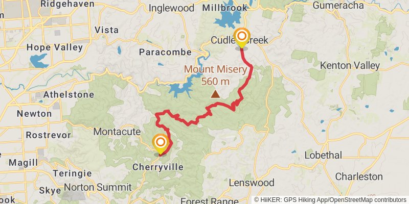 Heysen Trail stage 14 Map