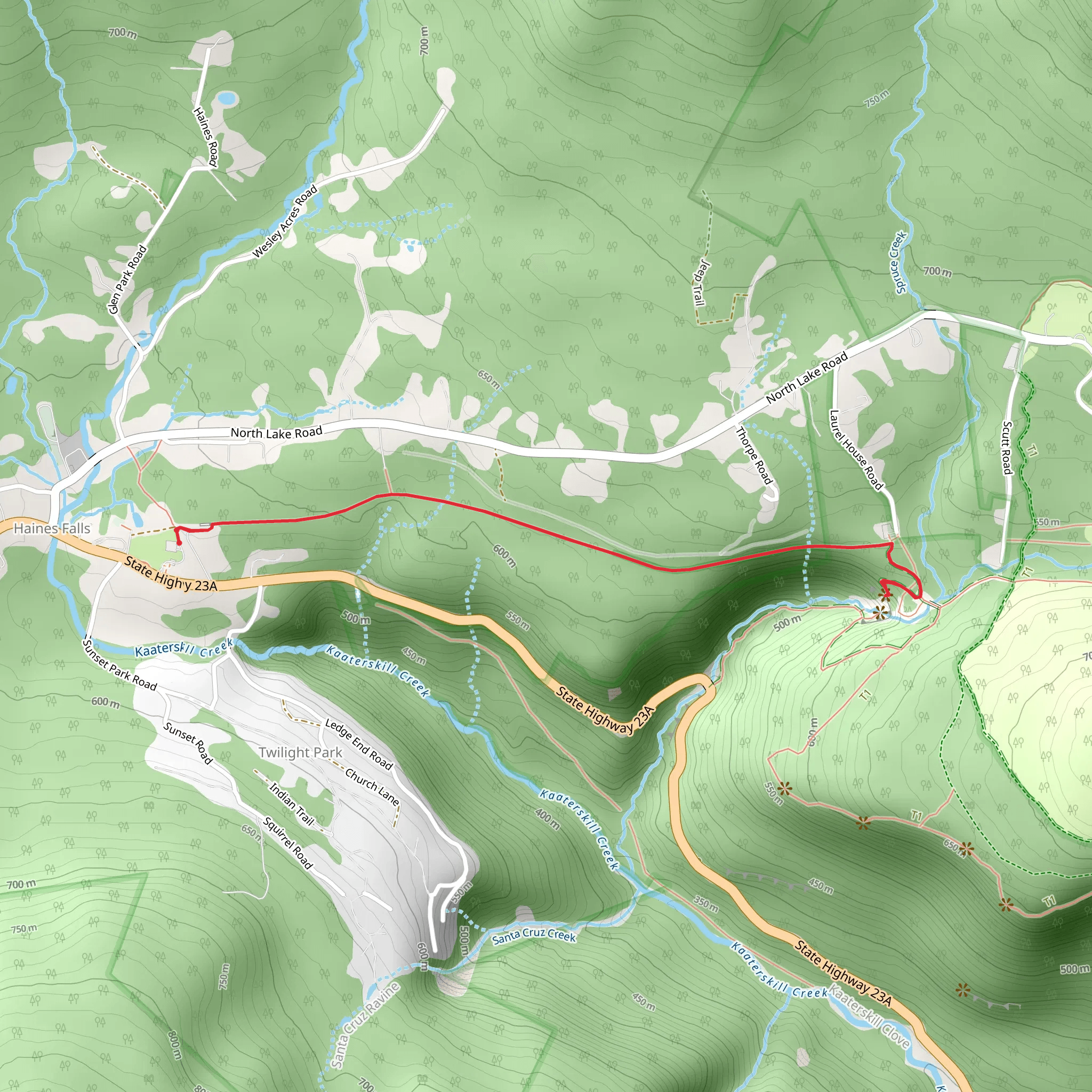 Kaaterskill Rail Trail mobile static map