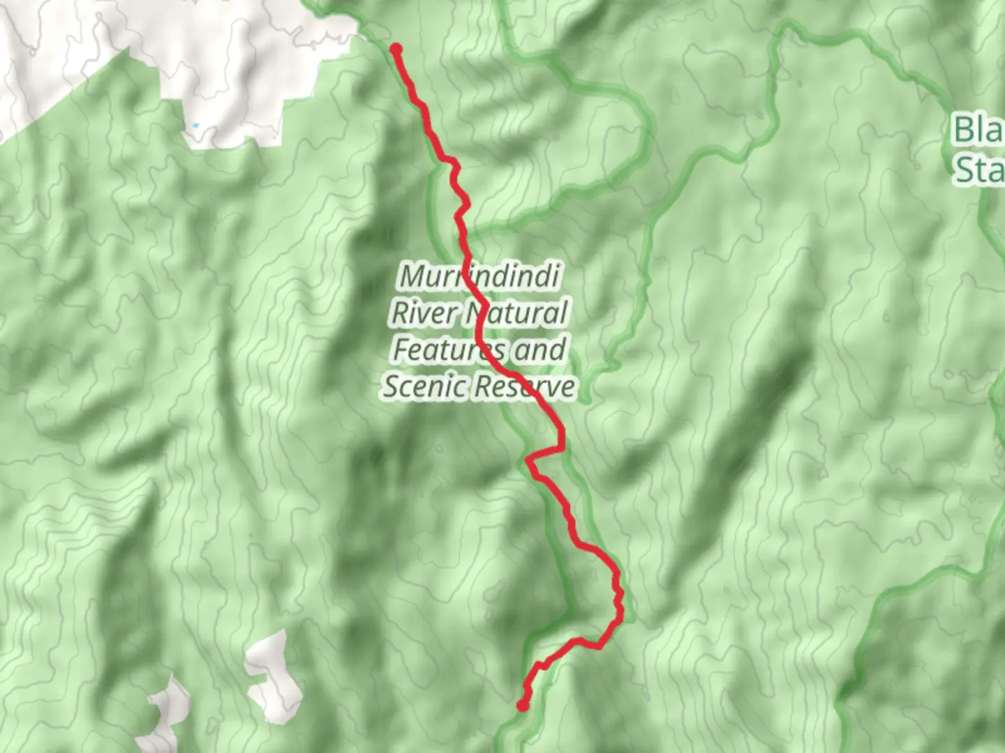 An image depicting the trail Murrindindi River Walk and its surrounding area.