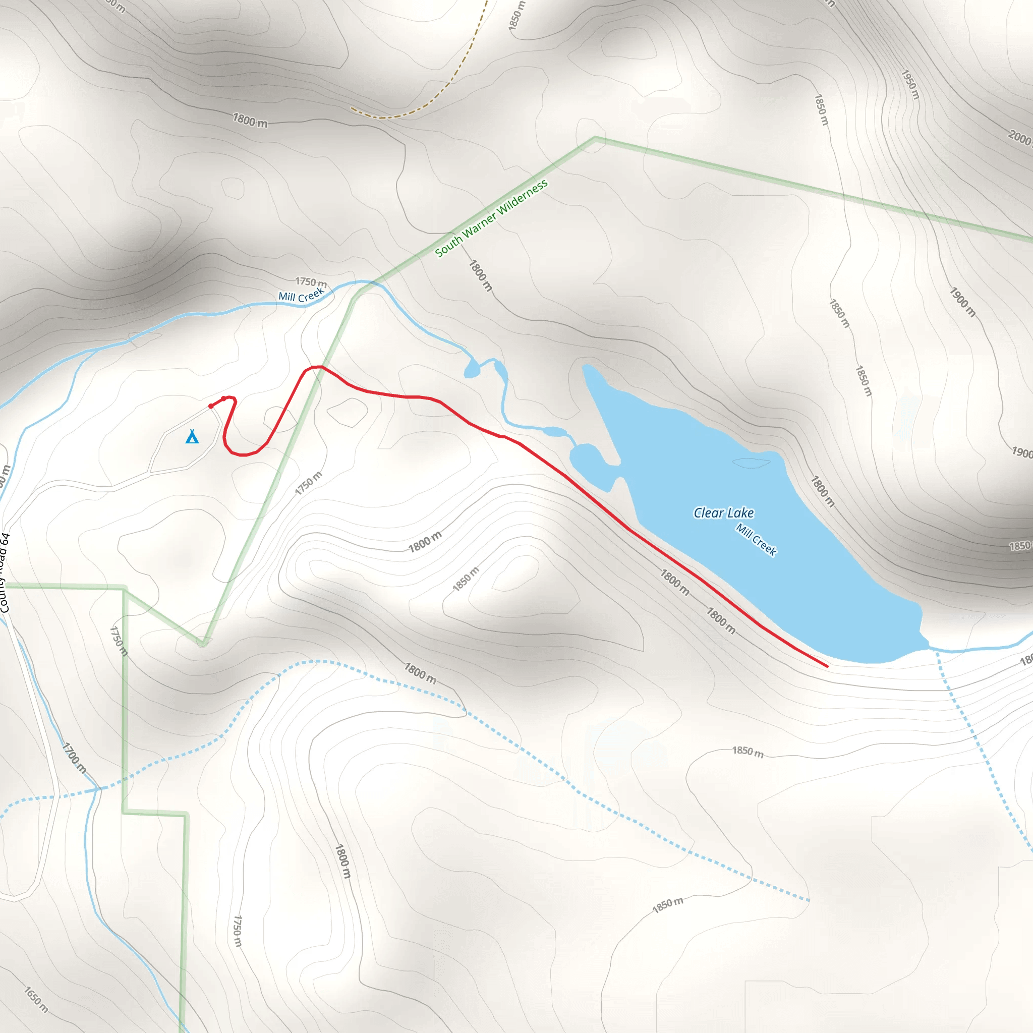 Clear Lake Trail mobile static map