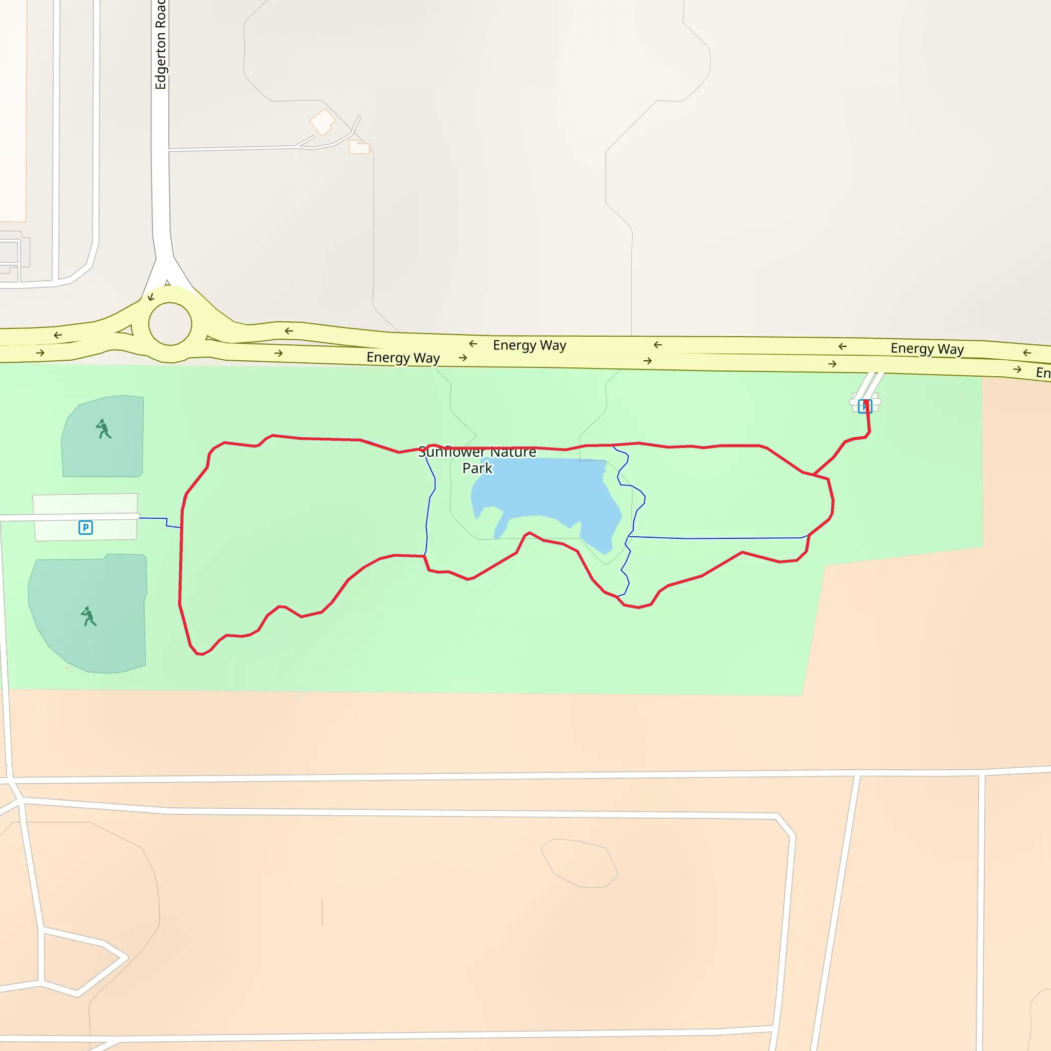 Sunflower Nature Park Loop mobile static map