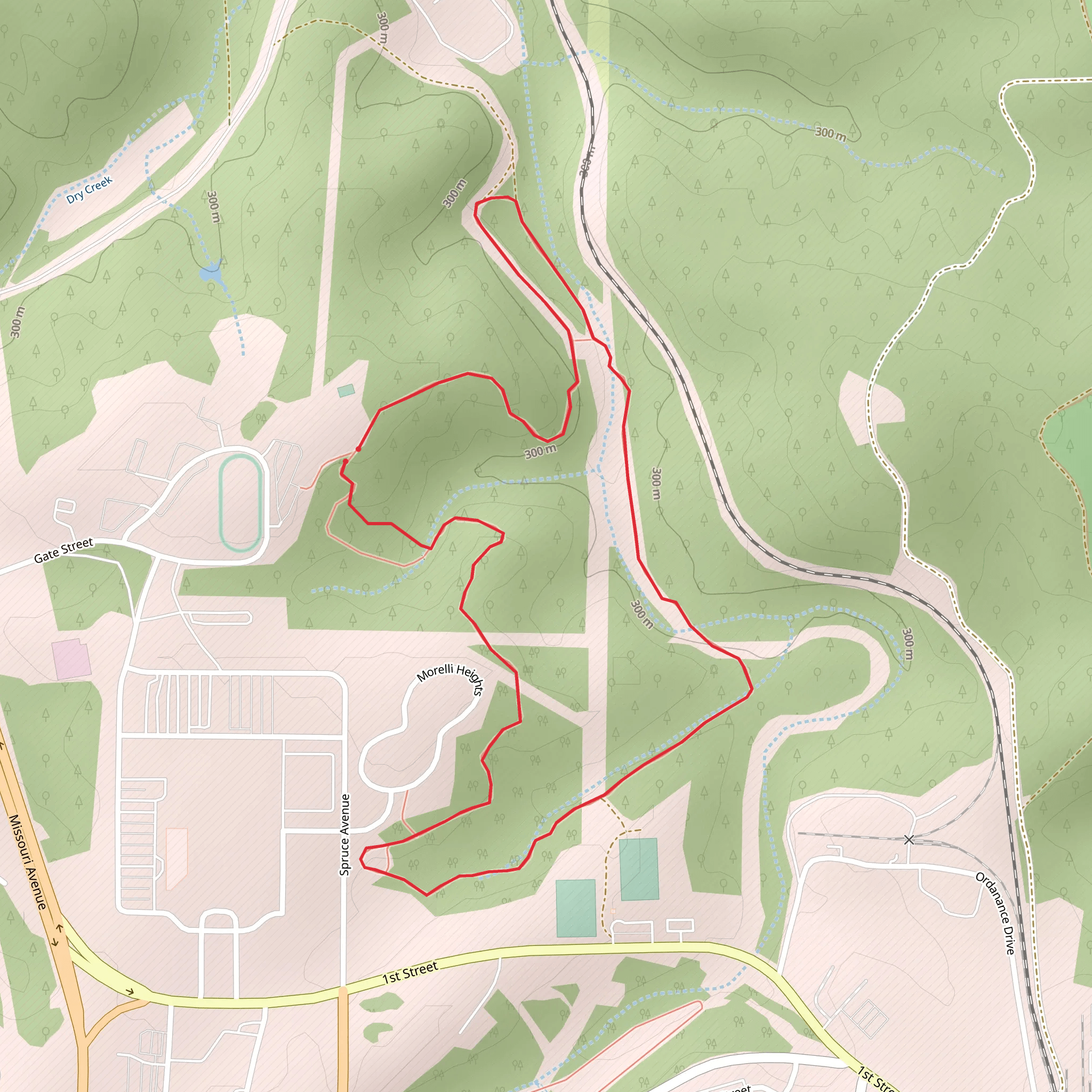 Morelli Heights Loop mobile static map