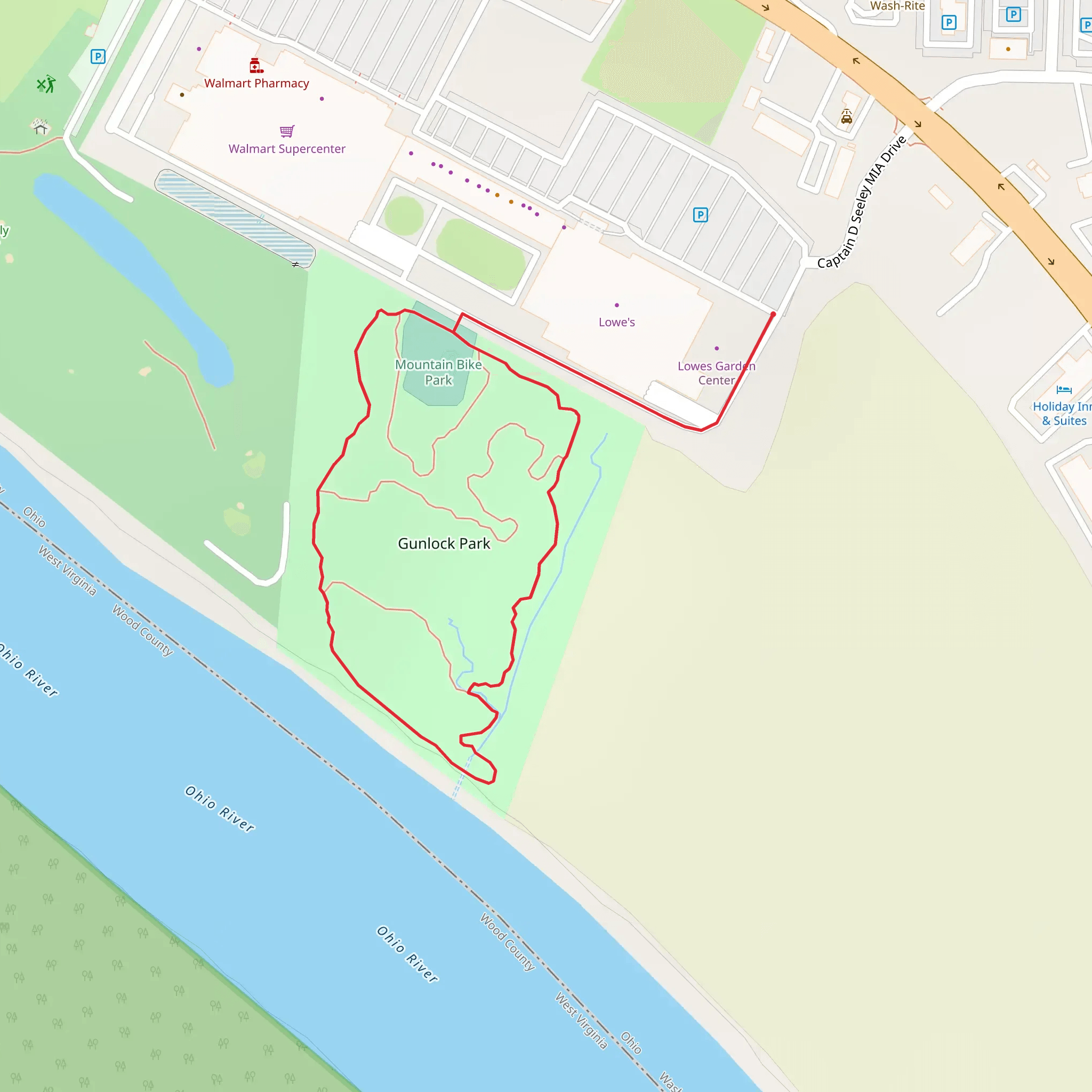 Gunlock Park Loop mobile static map