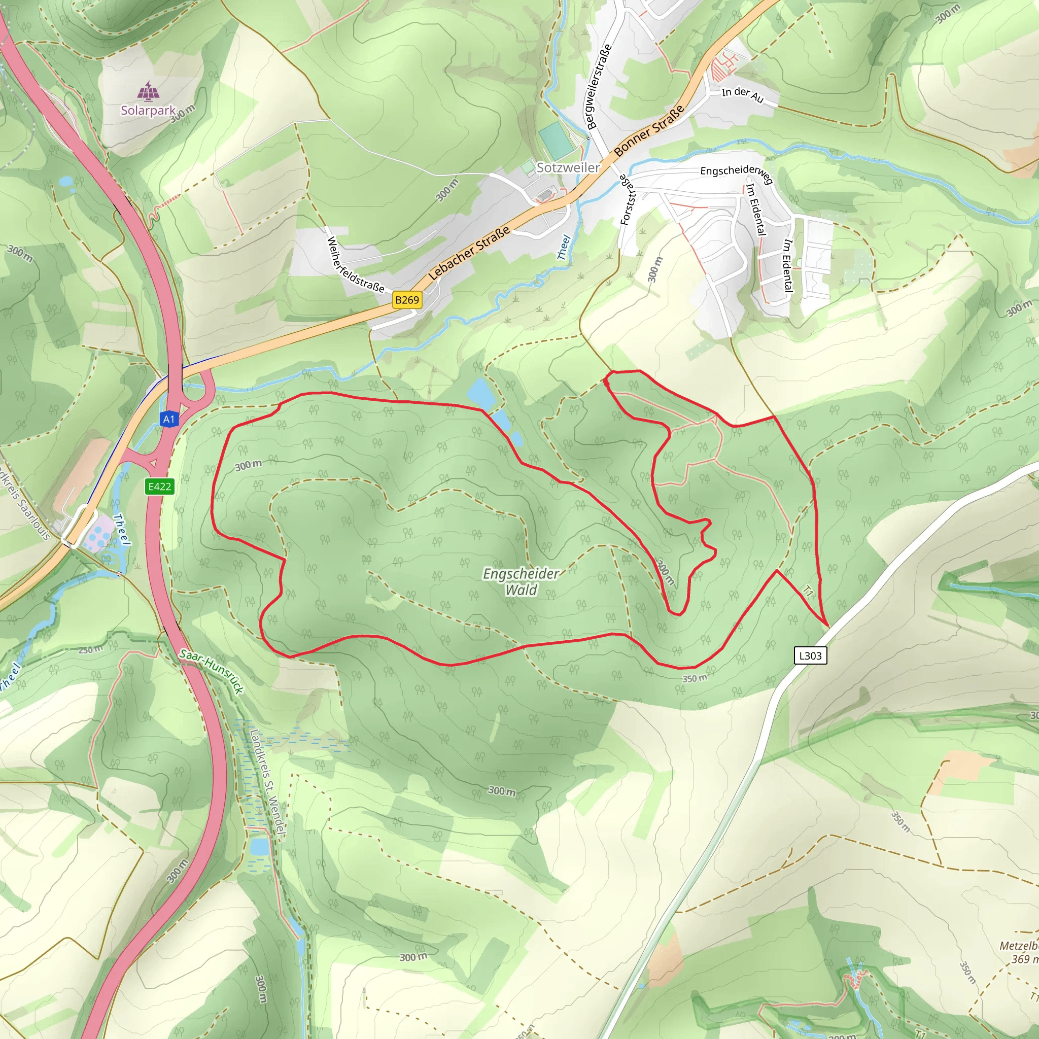 Engscheiderweg Loop mobile static map