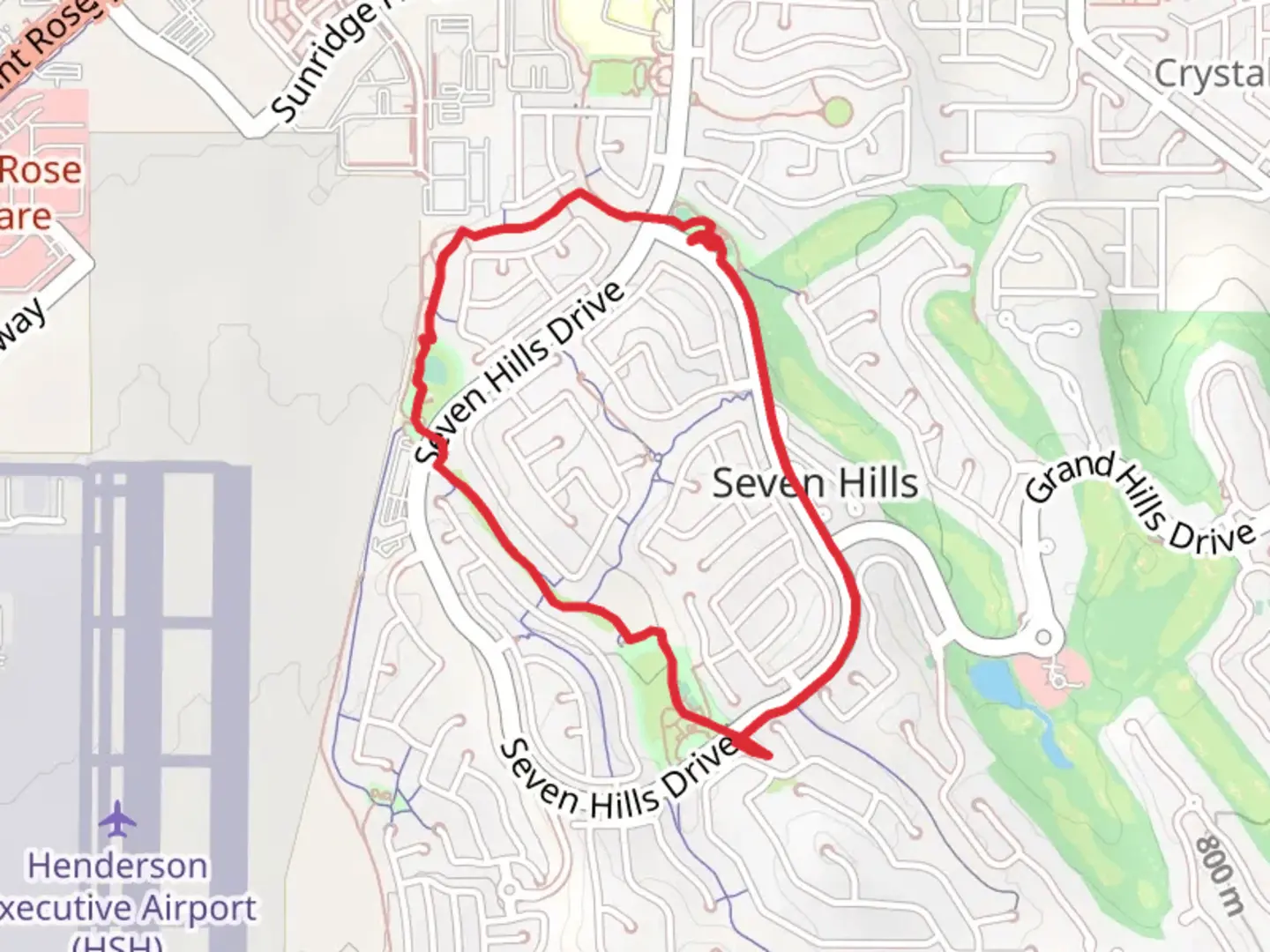 An image depicting the trail Puccini Park - Vivaldi Park - Sonata Park Loop and its surrounding area.