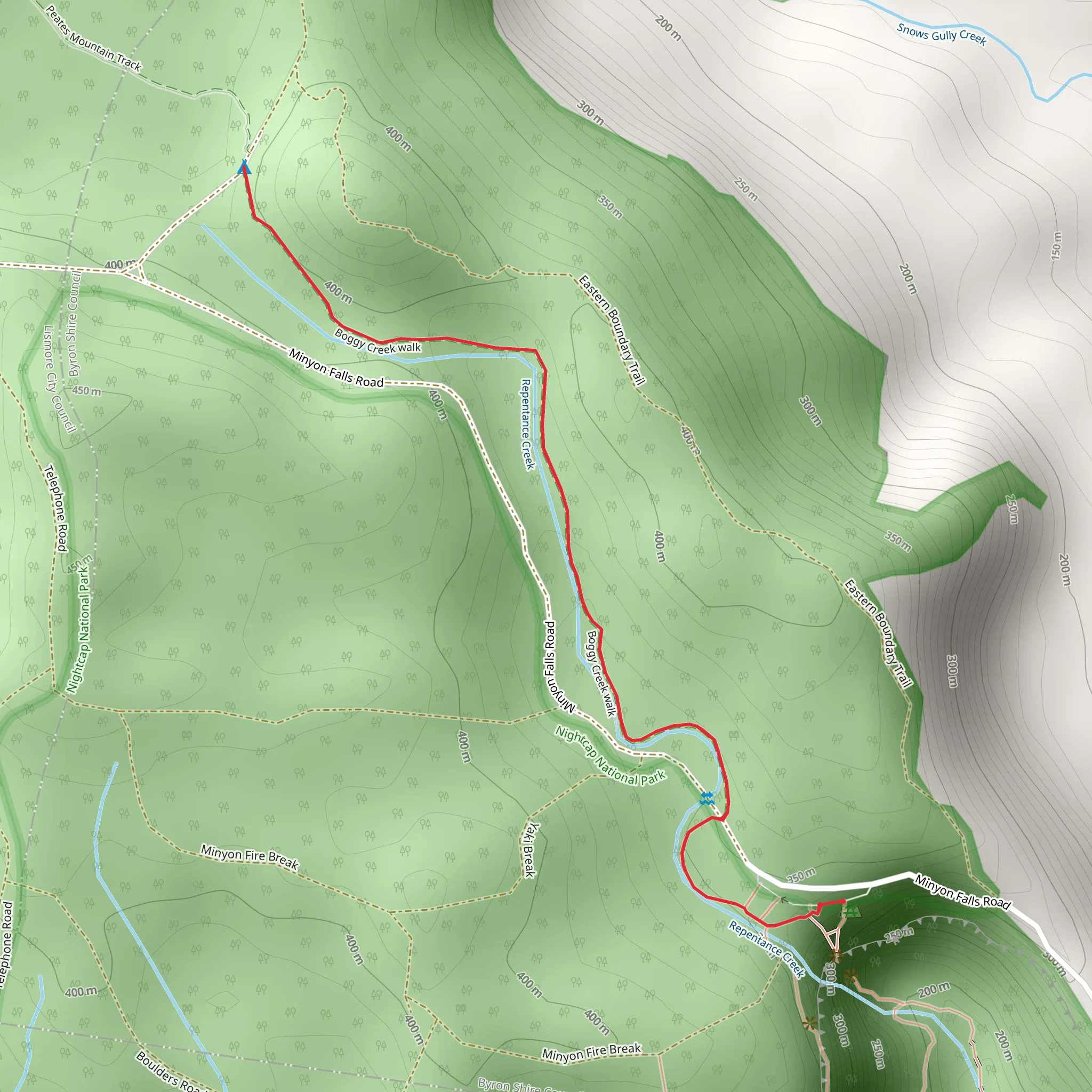 Boggy Creek Walk mobile static map