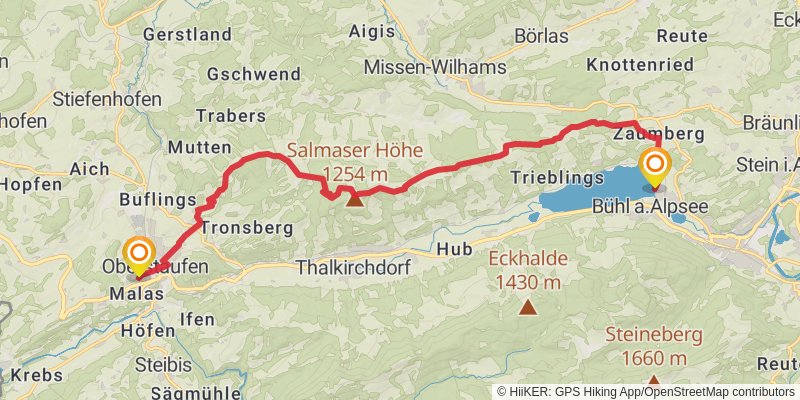 Wasserläufer - Route stage 20 Map