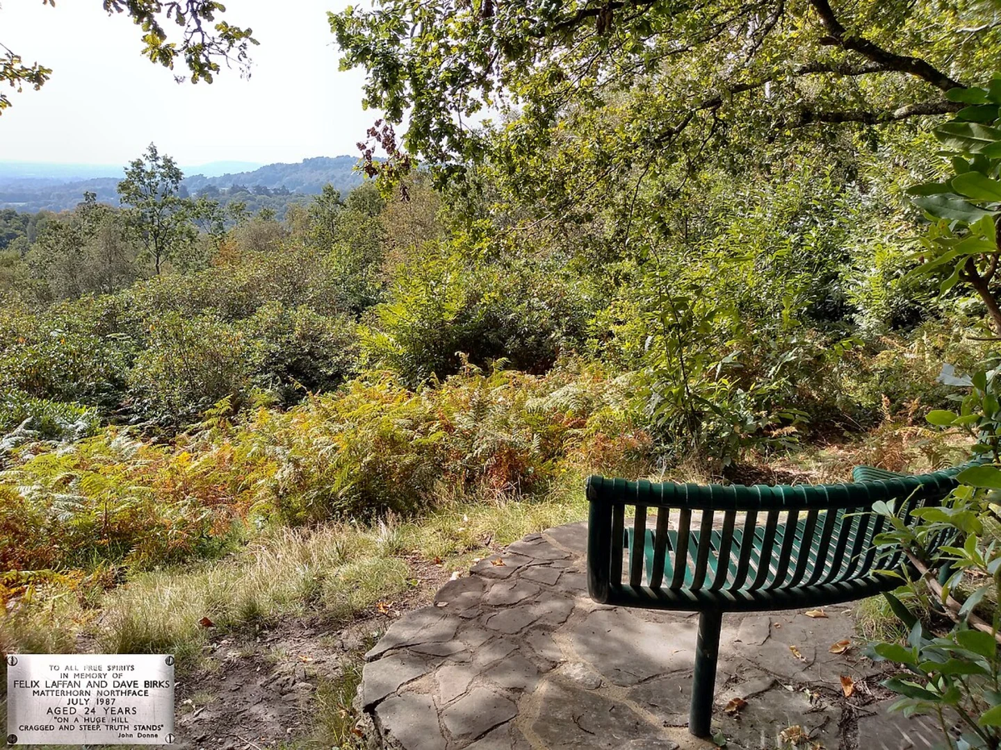 An image depicting the trail Holmbury Hill, Pitch Hill and Hurt Wood Loop and its surrounding area.