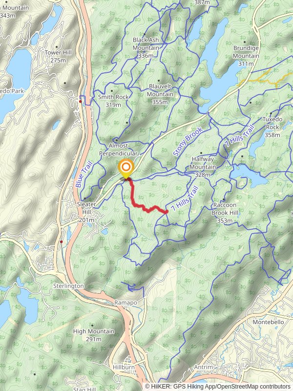 Reeves Brook Trail - White mobile static map