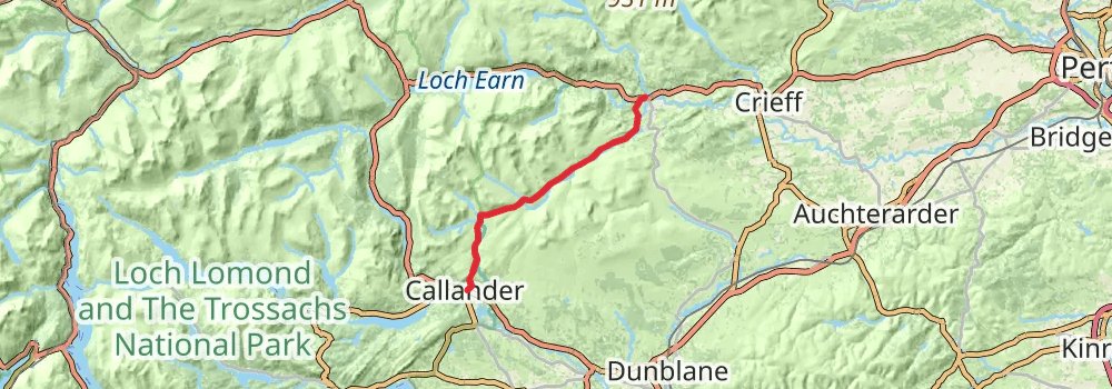 Scottish National Trail stage 16 Map