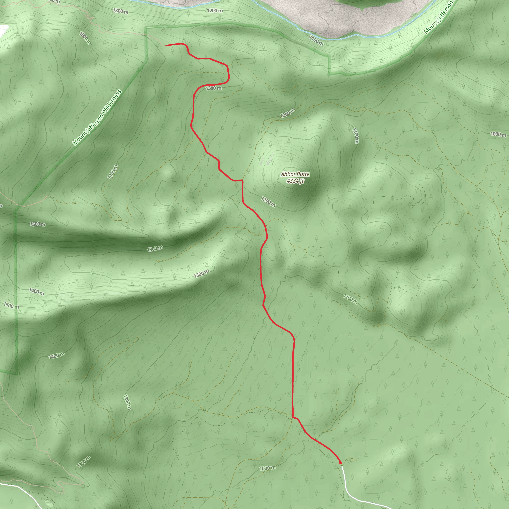 Brush Creek and Abbot Creek Walk mobile static map