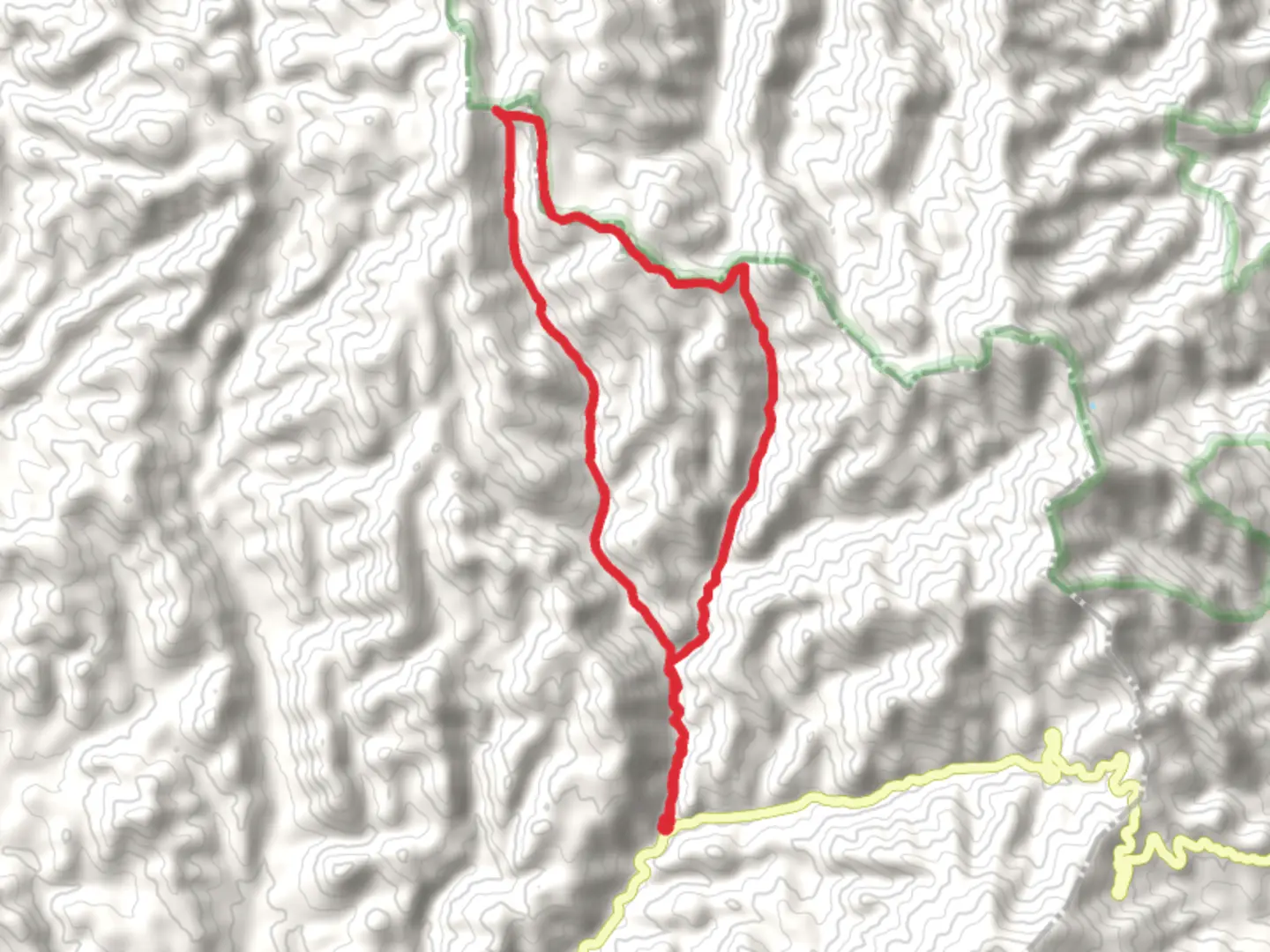 An image depicting the trail Gallinas Canyon Trail and Tailroad Canyon Trail and its surrounding area.