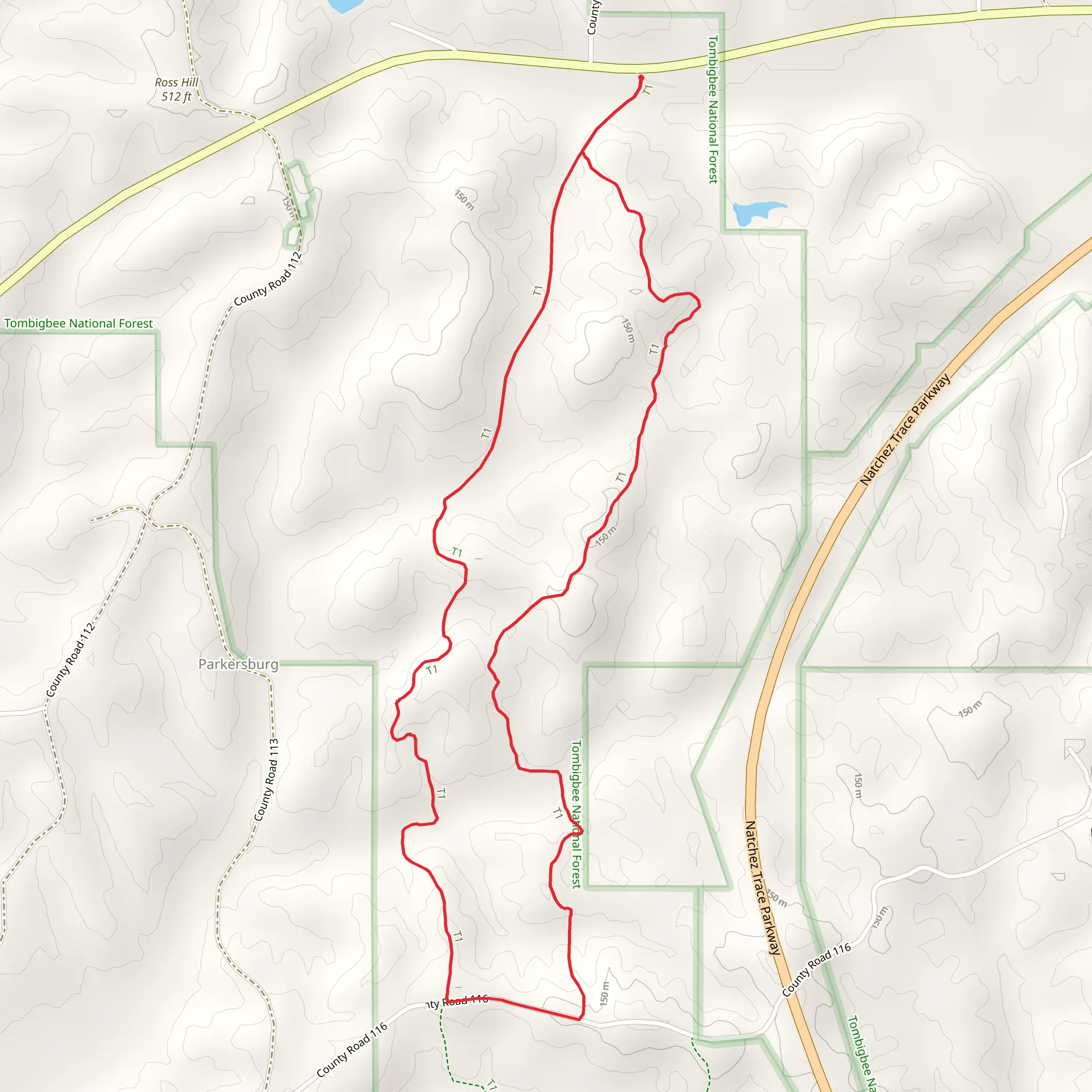 Payamatha Horse Loop Trail mobile static map