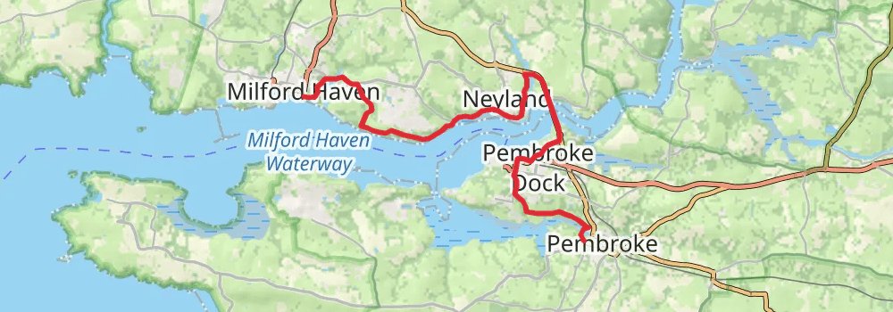 Wales Coast Path stage 50 Map