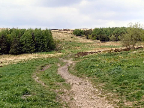An image depicting the trail Crompton Moor Loop and its surrounding area.