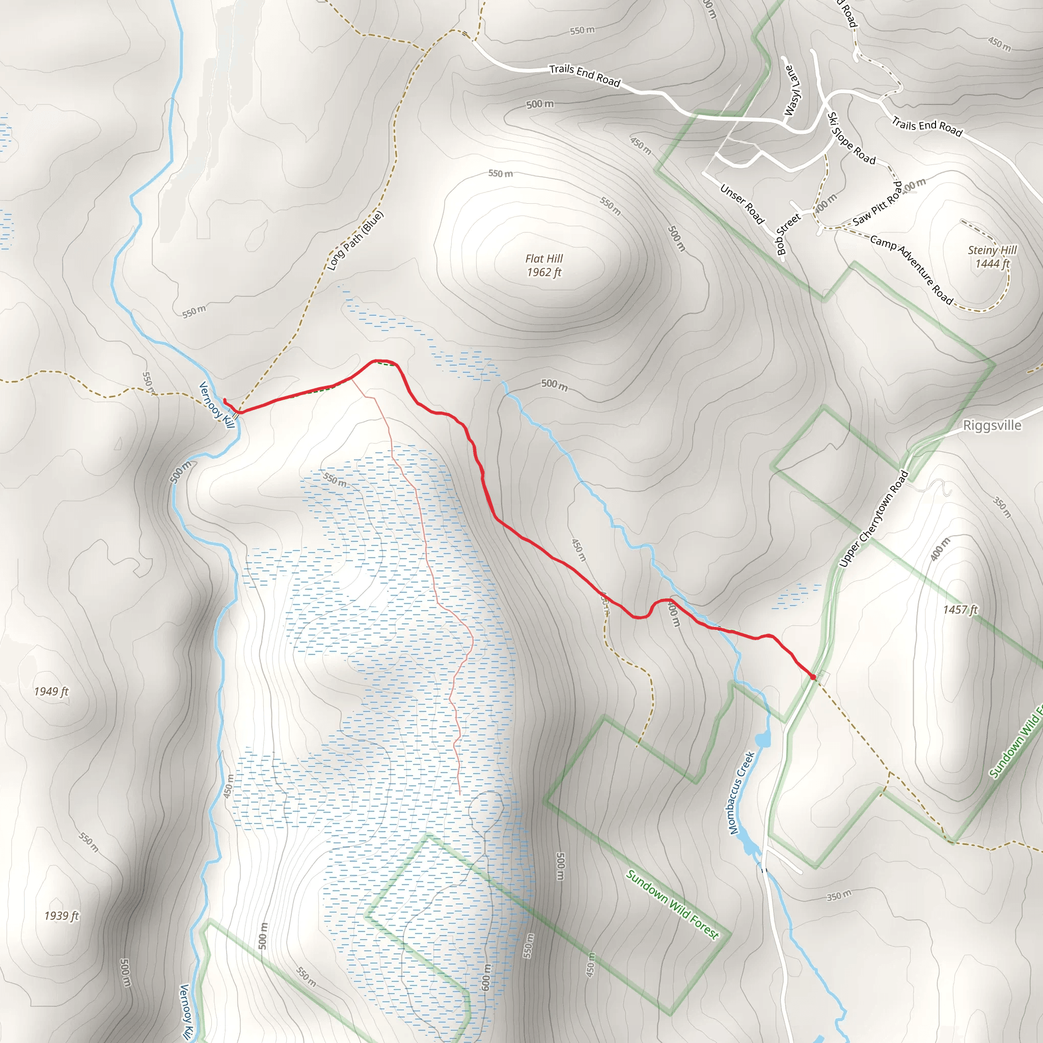 Long Path Blue mobile static map