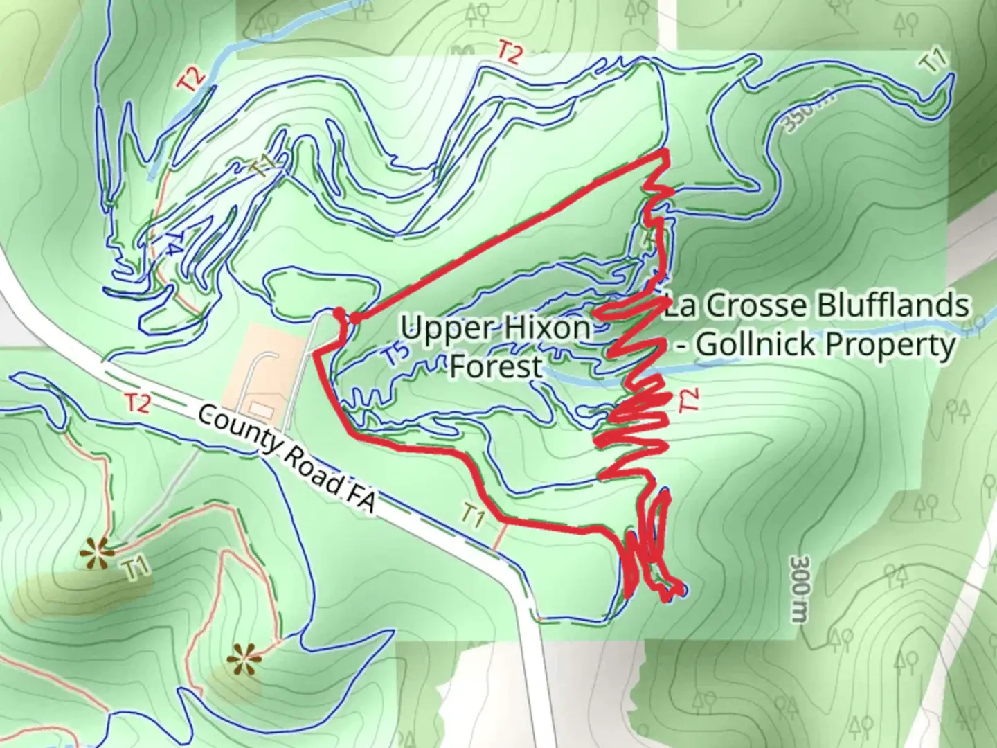 An image depicting the trail Prairie Loop Lower and Upper Hixon Forest and its surrounding area.