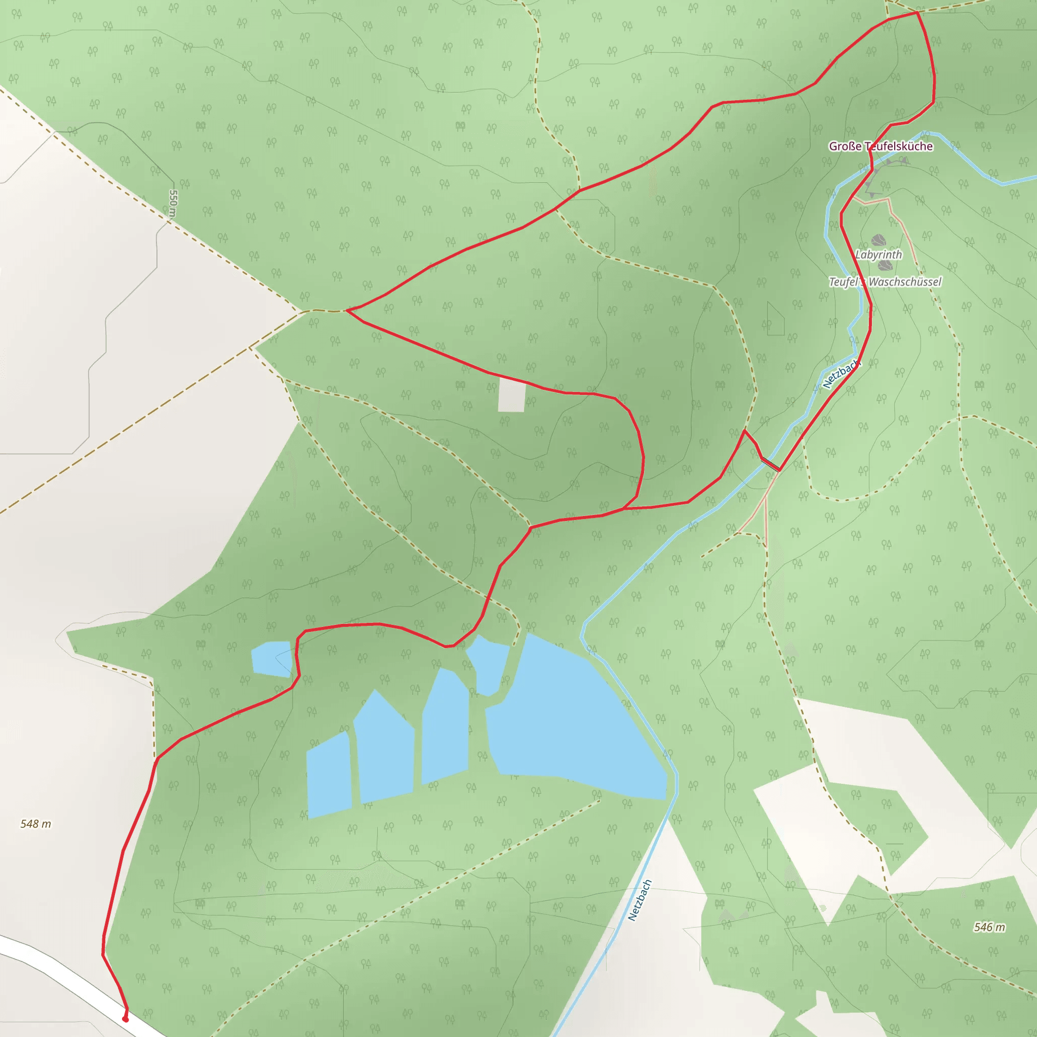 Große Teufelsküche Loop mobile static map