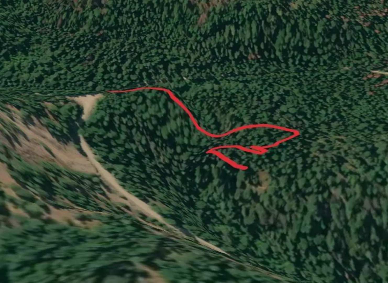 An image depicting the trail Nine Mile Falls Trail and its surrounding area.