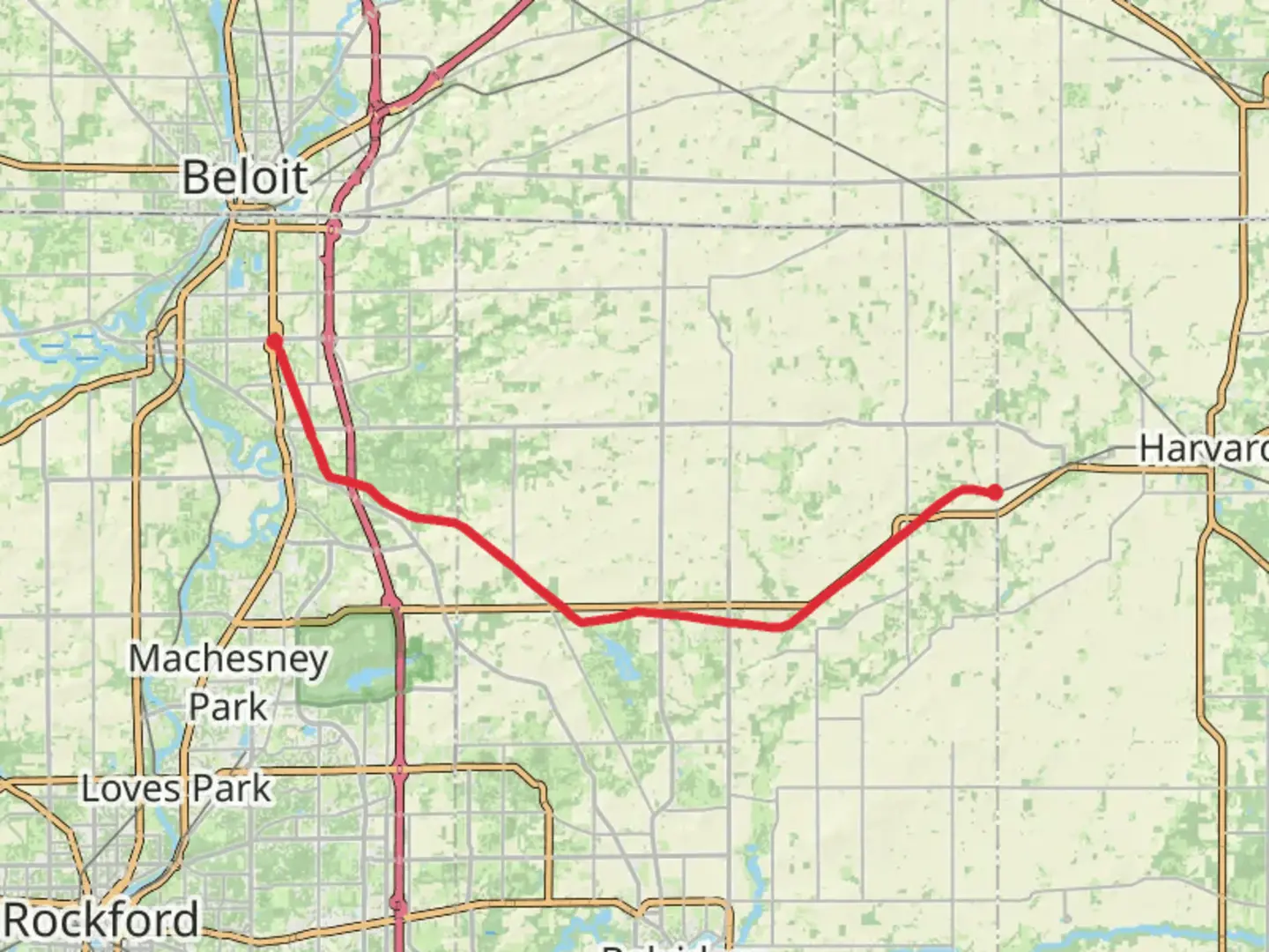 An image depicting the trail Stone Bridge Trail to Long Prairie Trail and its surrounding area.
