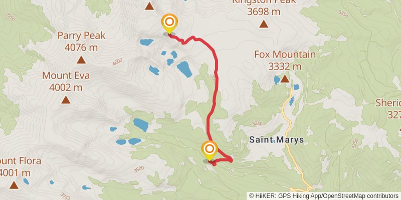 Continental Divide Trail - Colorado stage 52 Map