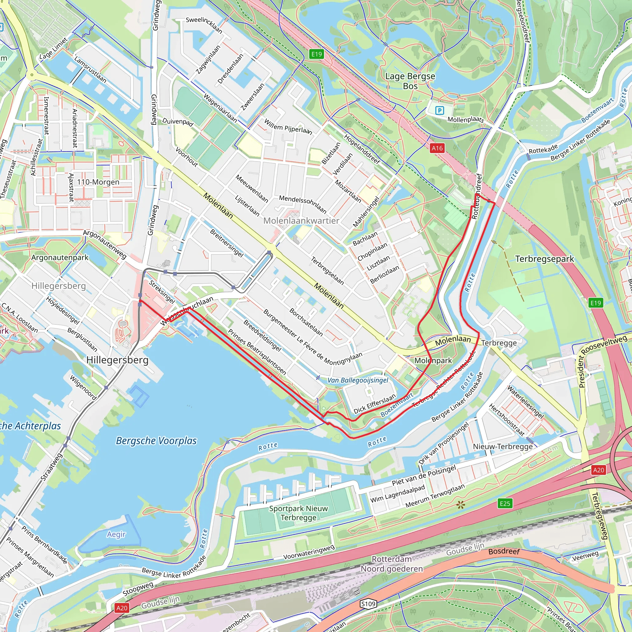 Jachthaven and Molenpark Loop via Strekkade mobile static map