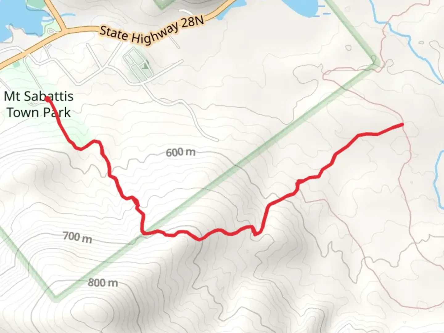 An image depicting the trail Three-Brook Loop Trail and its surrounding area.