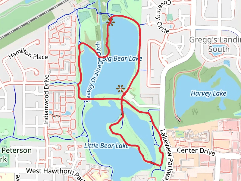 Big Bear Lake and Little Bear Lake Loop