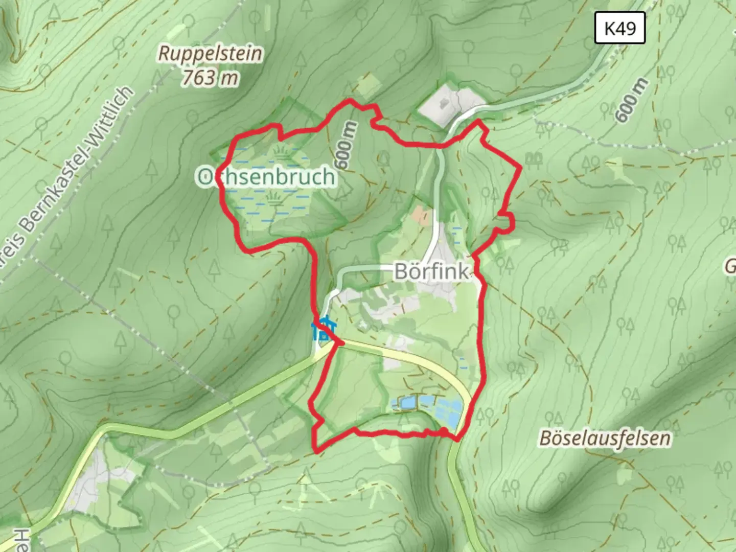 An image depicting the trail Saar Hunsrueck Steig Loop and its surrounding area.