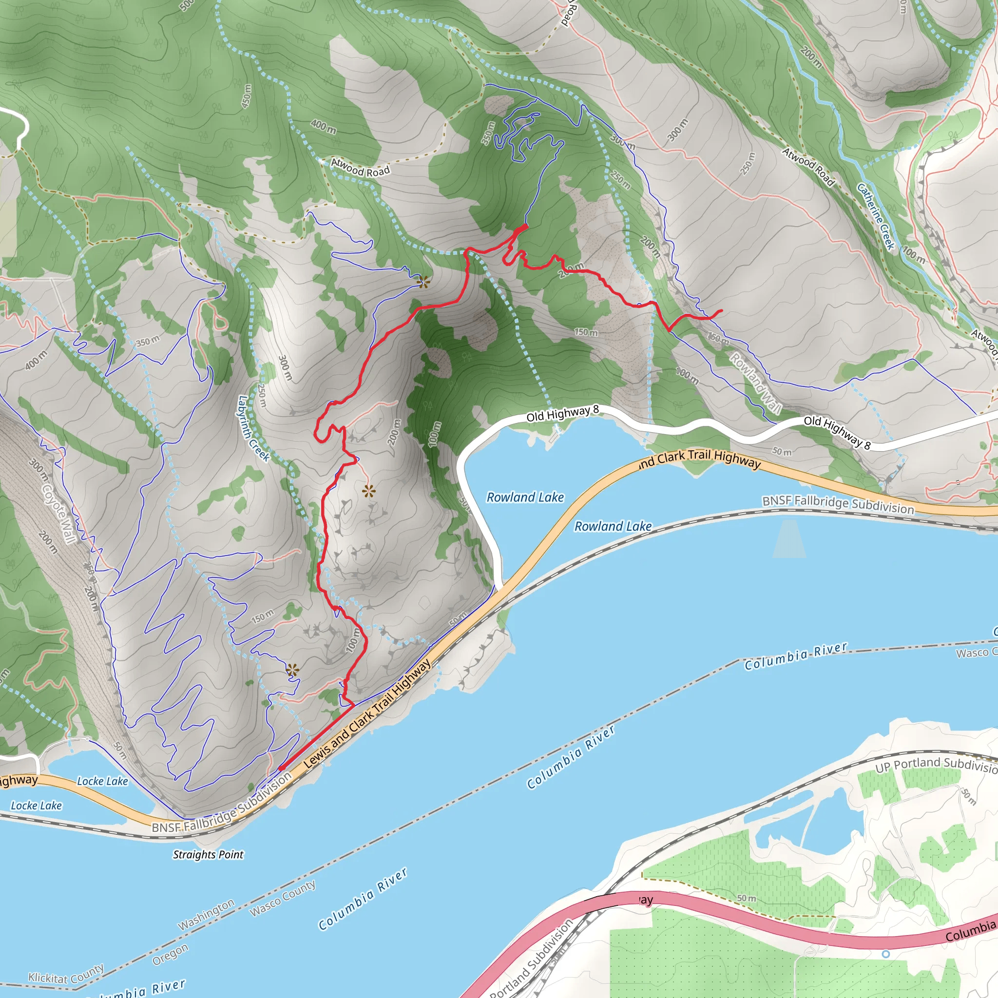 Labyrinth Trail mobile static map
