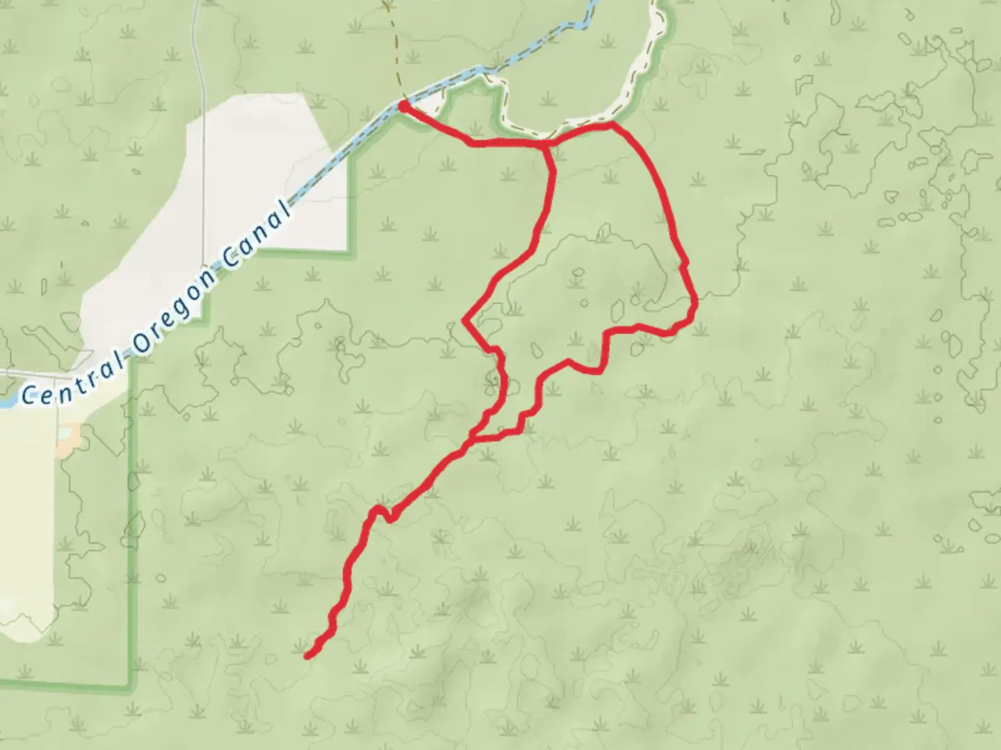 An image depicting the trail Tumulus and Black Lava Loop Trail and its surrounding area.