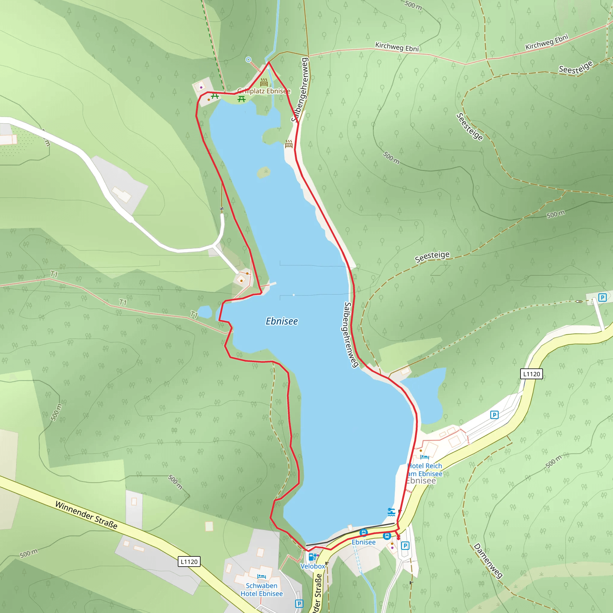 Ebnisee Loop mobile static map