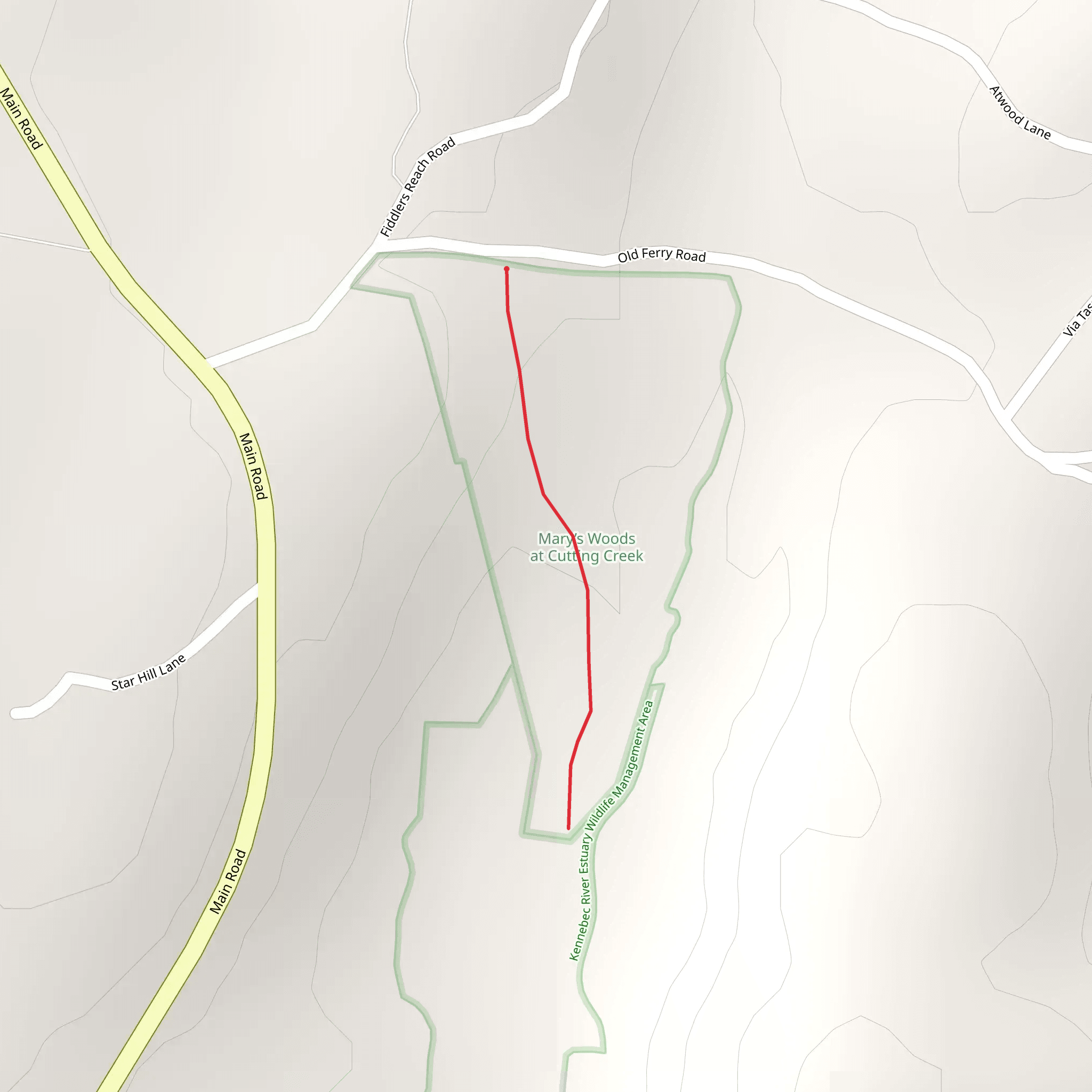 Old Ferry Road mobile static map