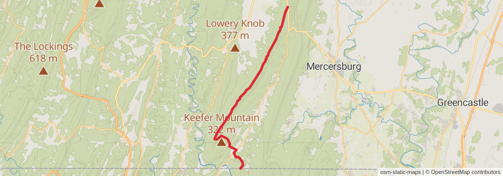 American Perimeter Trail - Northern Appalachian Primary stage 77 Map