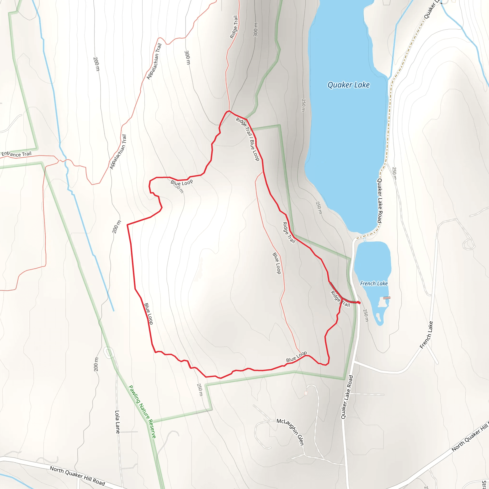 Blue Trail Loop from French Lake mobile static map