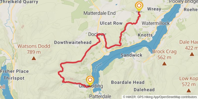 Wordsworth Memorial Way stage 5 Map