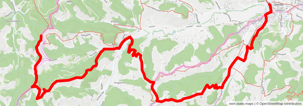 Large Gamlitz Loop Hike stage 2 Map