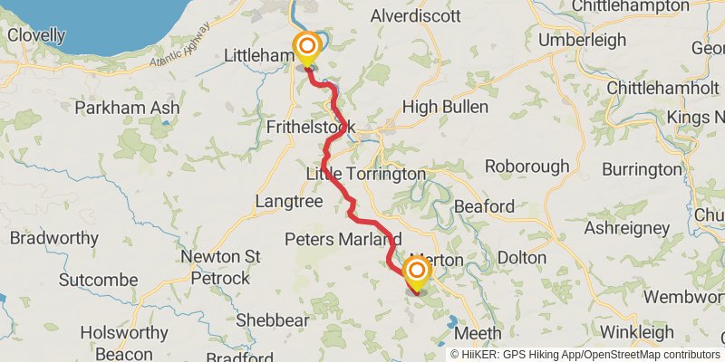 Southern Section - Tarka Trail stage 2 Map