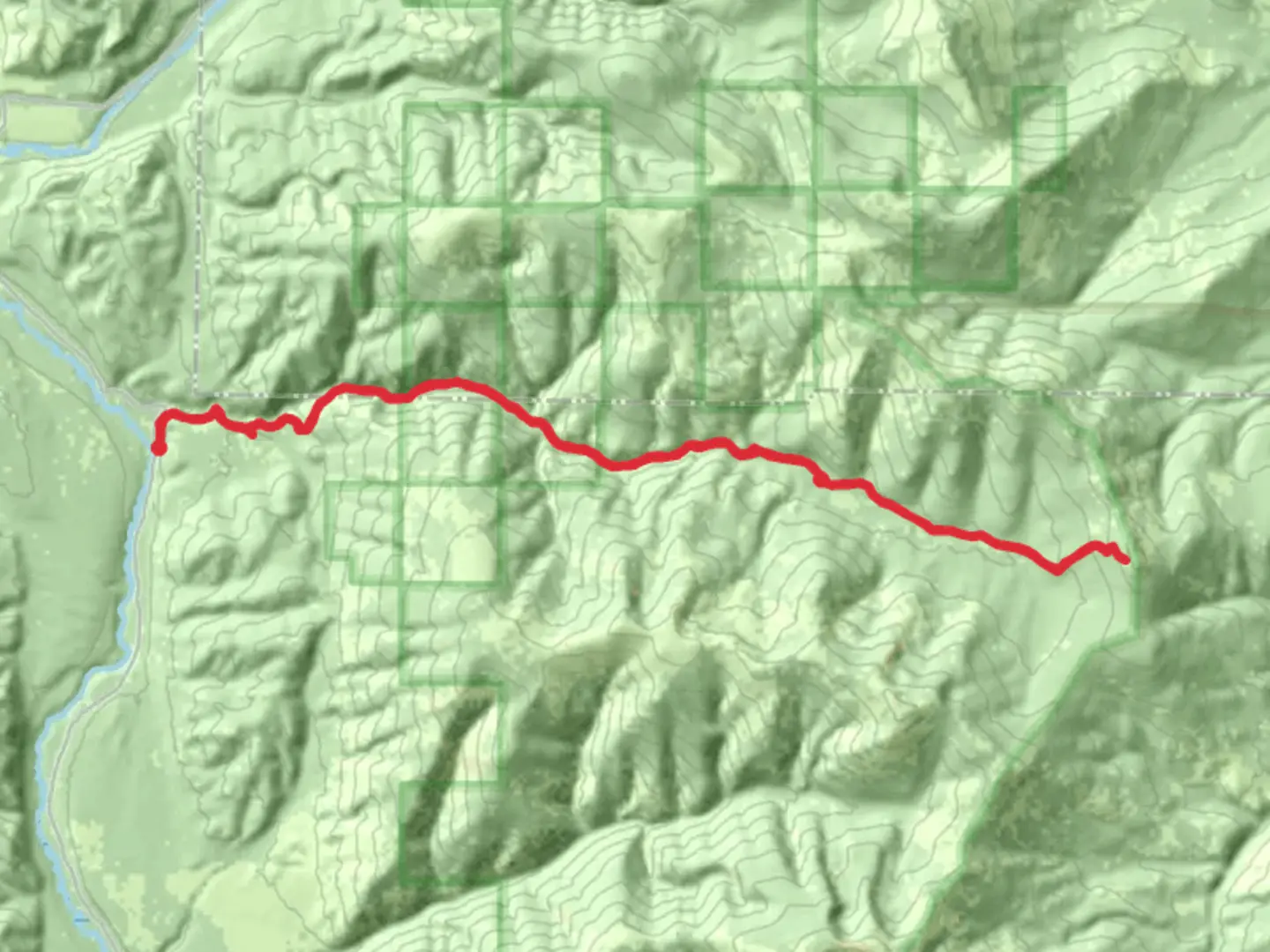 An image depicting the trail Big Rock Creek Trail and its surrounding area.