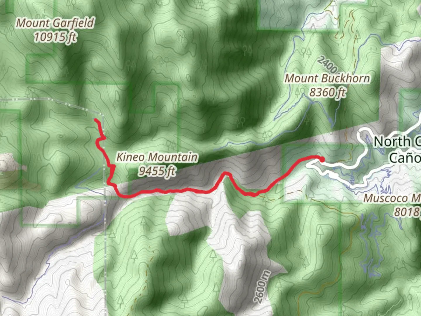 An image depicting the trail Bear Creek via Seven Bridges Trail and its surrounding area.