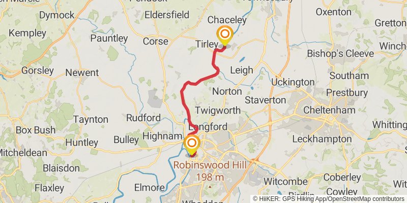 Severn Way stage 13 Map