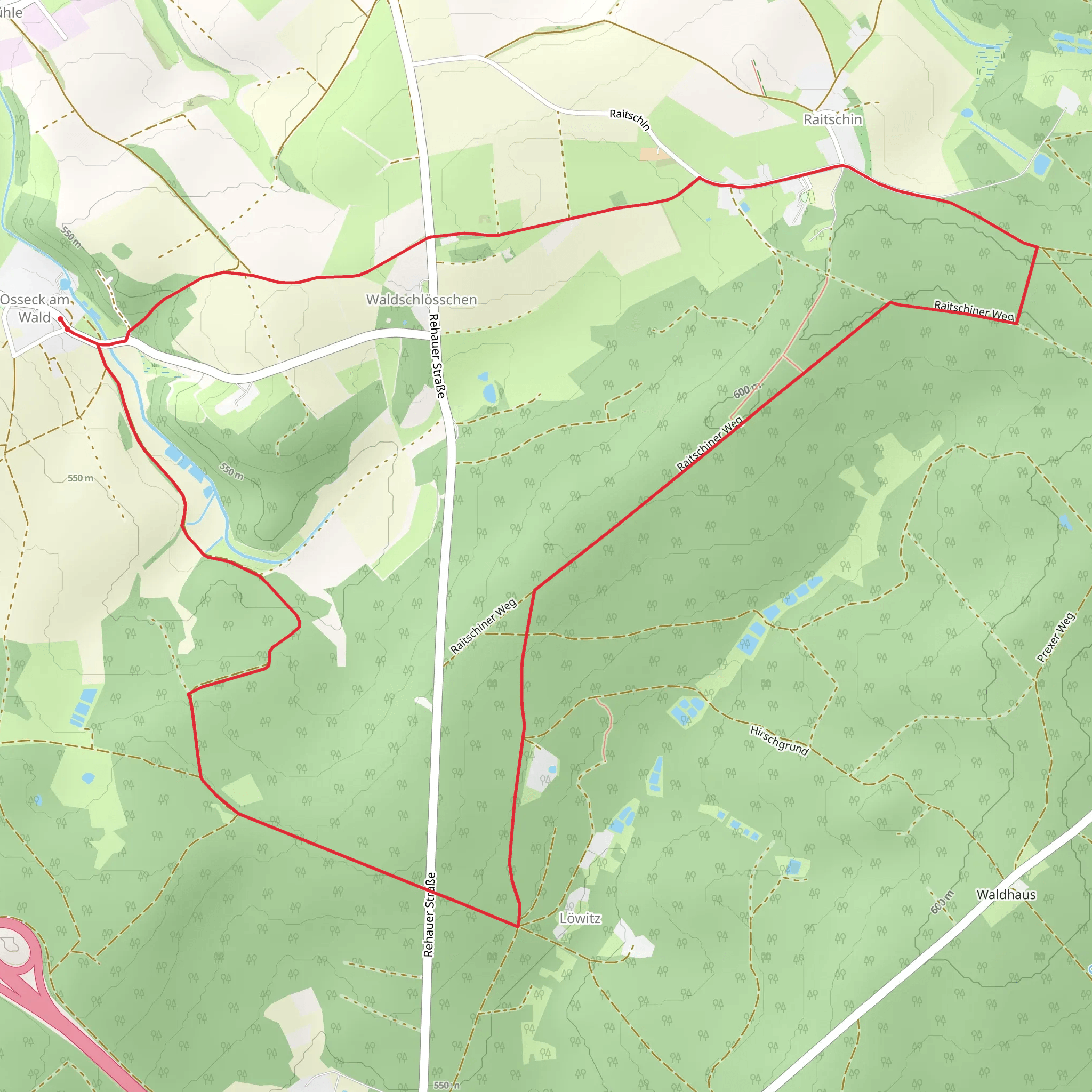 Raitschinerweg mobile static map