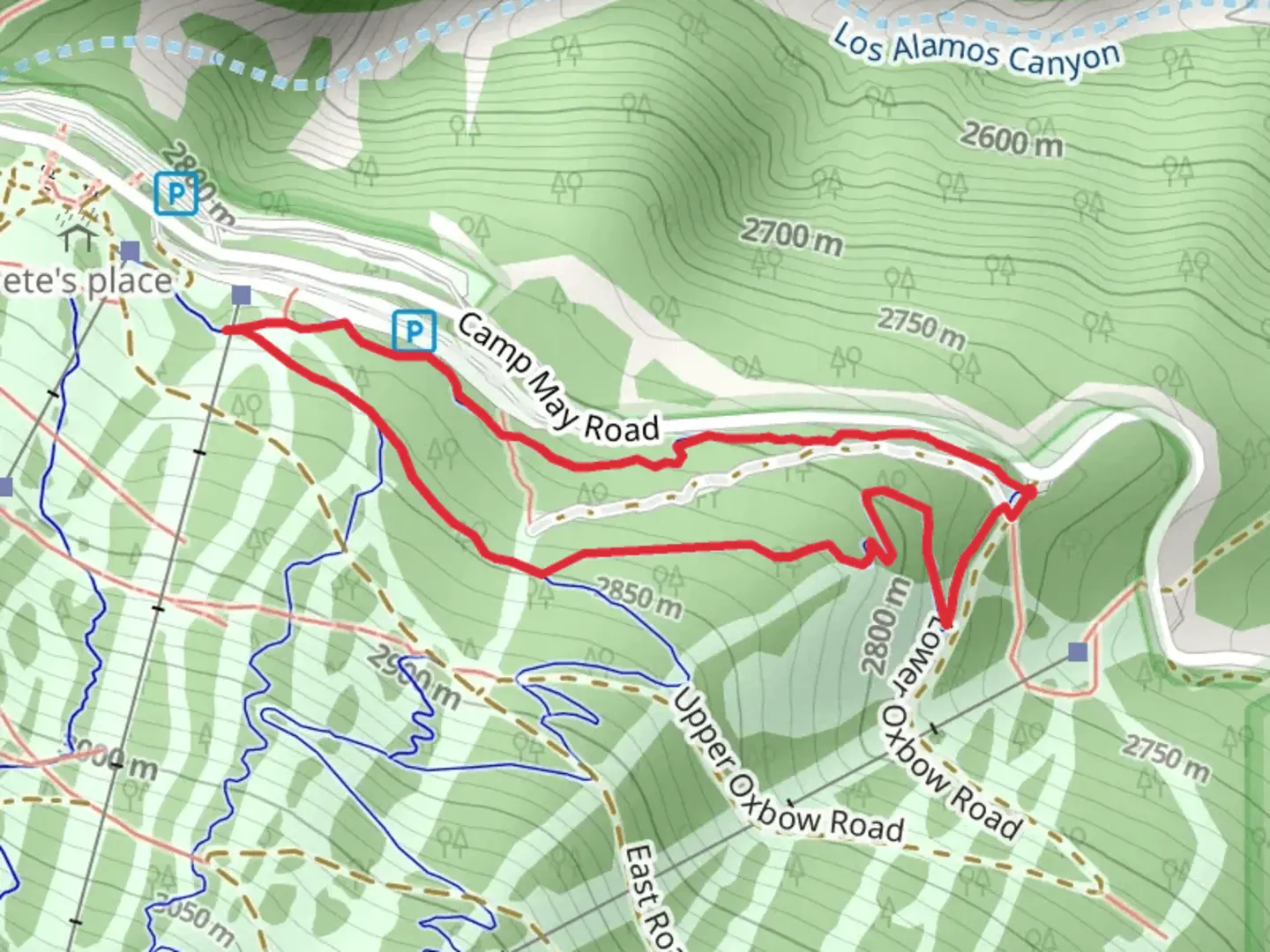 An image depicting the trail Lower Aspenola Loop and its surrounding area.