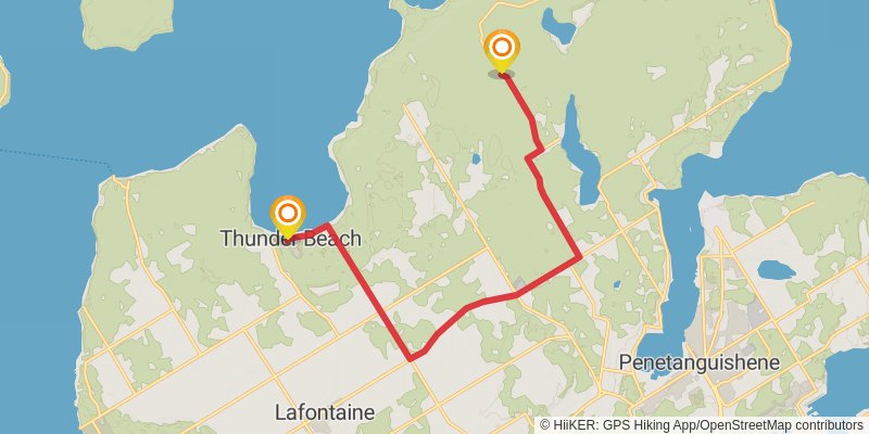 Waterfront Trail stage 94 Map