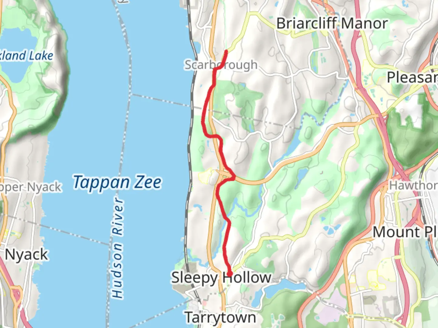 An image depicting the trail Battle Hill and its surrounding area.