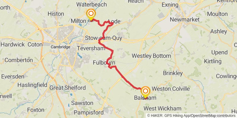 Harcamlow Way stage 5 Map