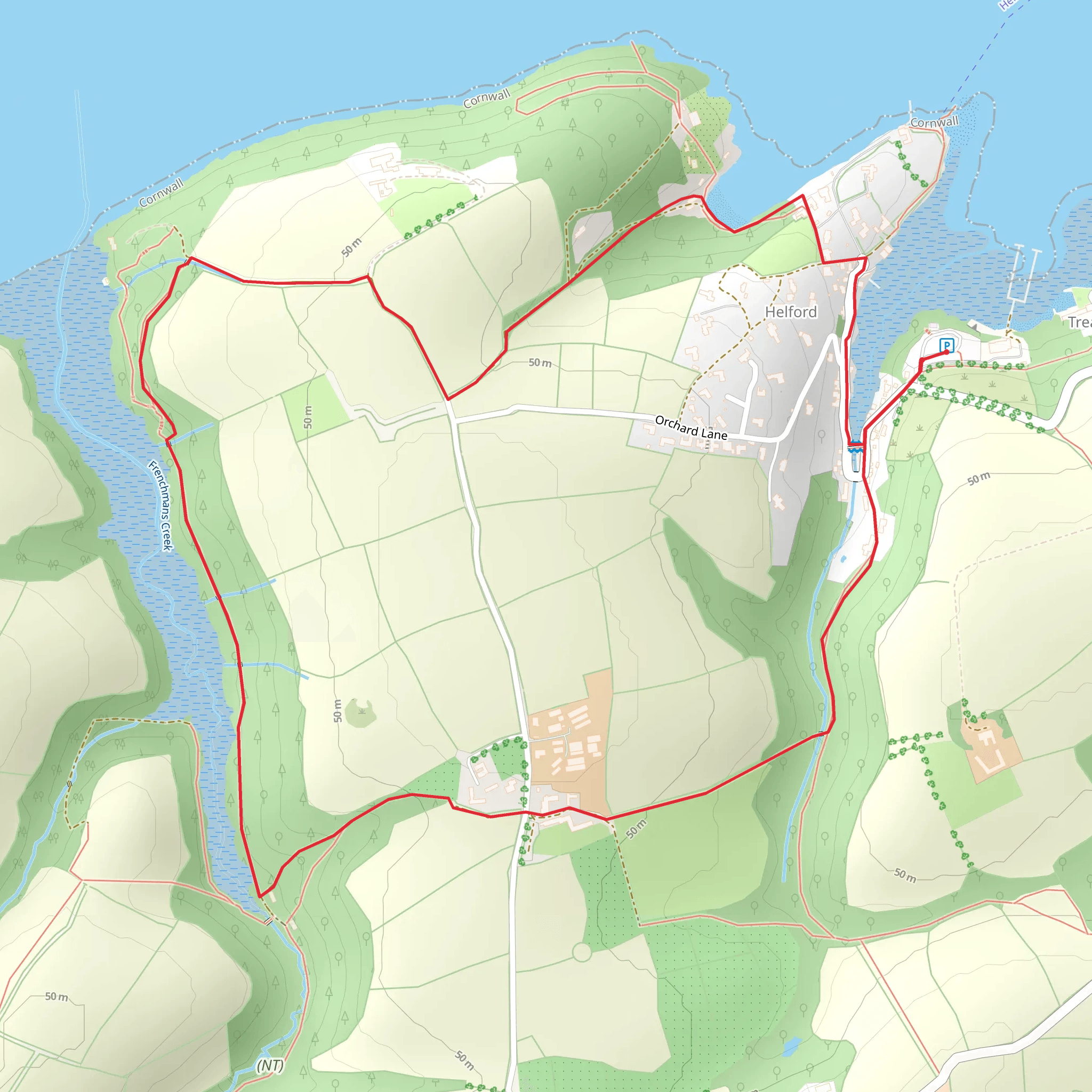 Frenchman's Creek Walk mobile static map