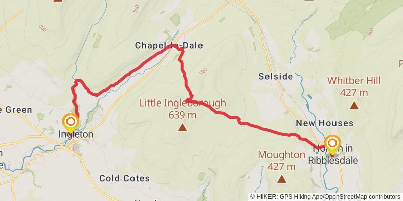 Howgills and Limestone Trail stage 6 Map