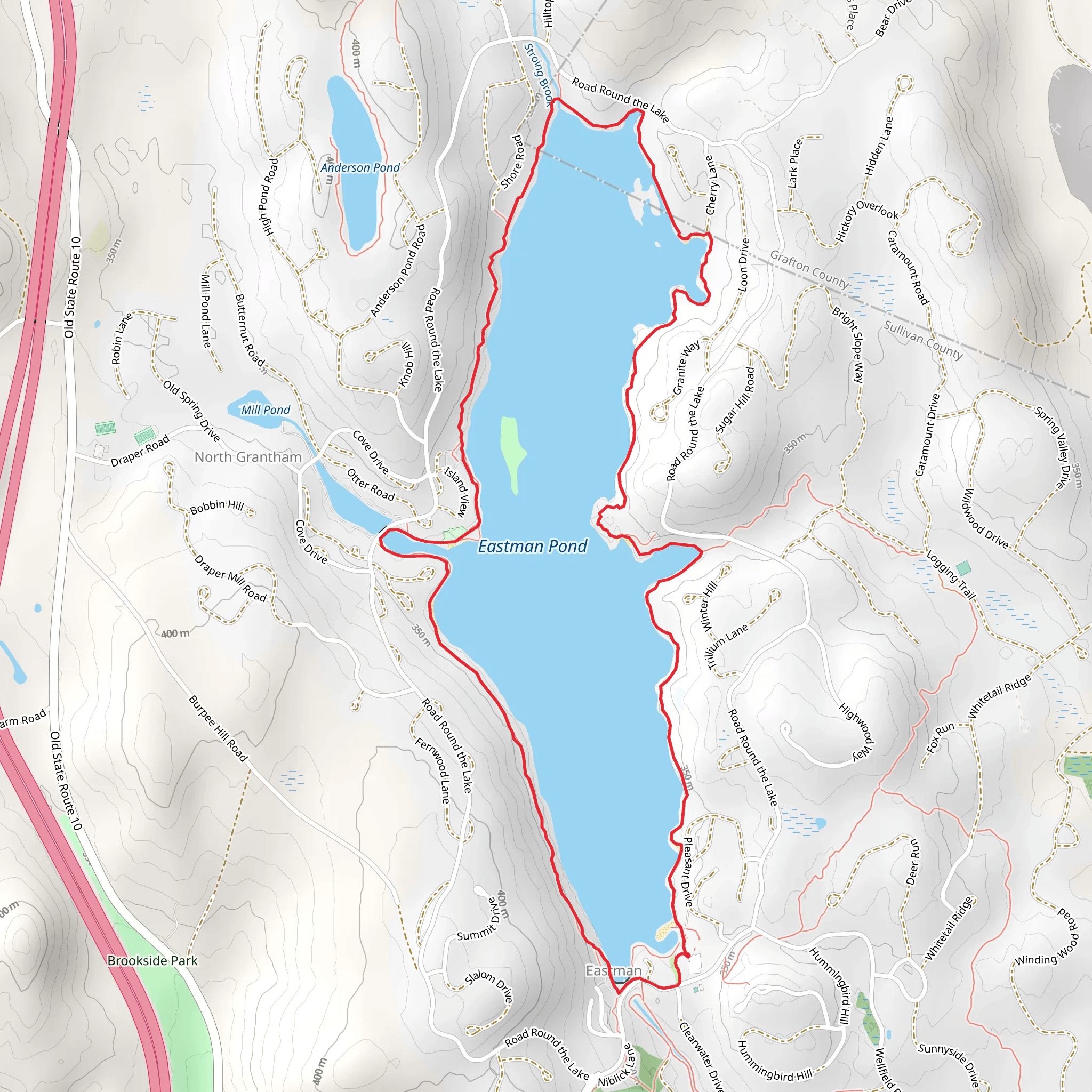 Eastman Lake Loop Trail mobile static map