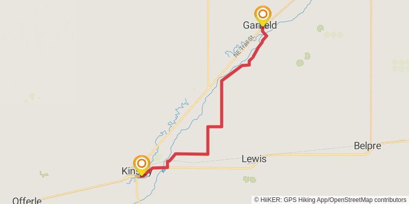 American Discovery Trail - Kansas stage 28 Map